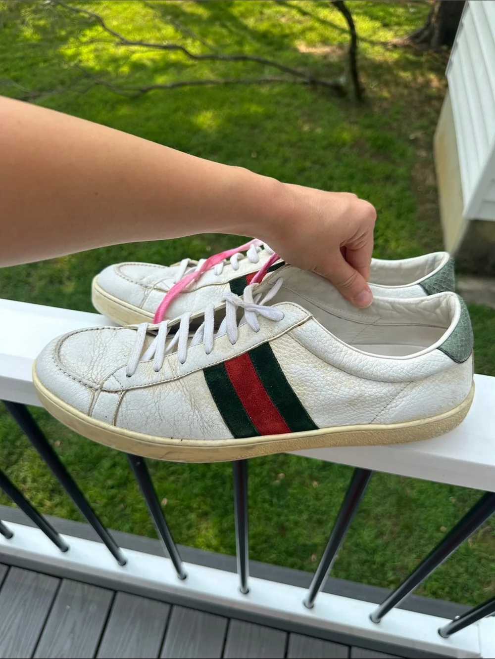 Gucci Men's Gucci Ace Leather Sneakers